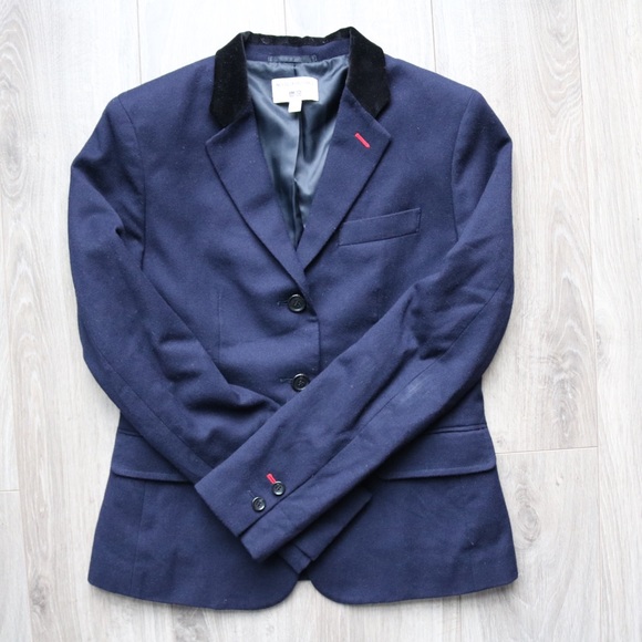 Navy Blue Structured Blazer - Picture 1 of 6